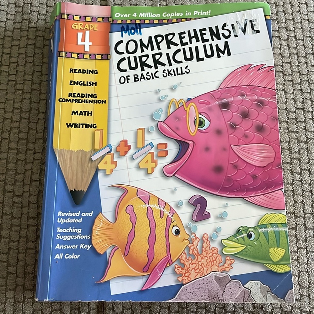 McGraw Hill Grade 4 Comprehensive Curriculum of Basic Skills Book